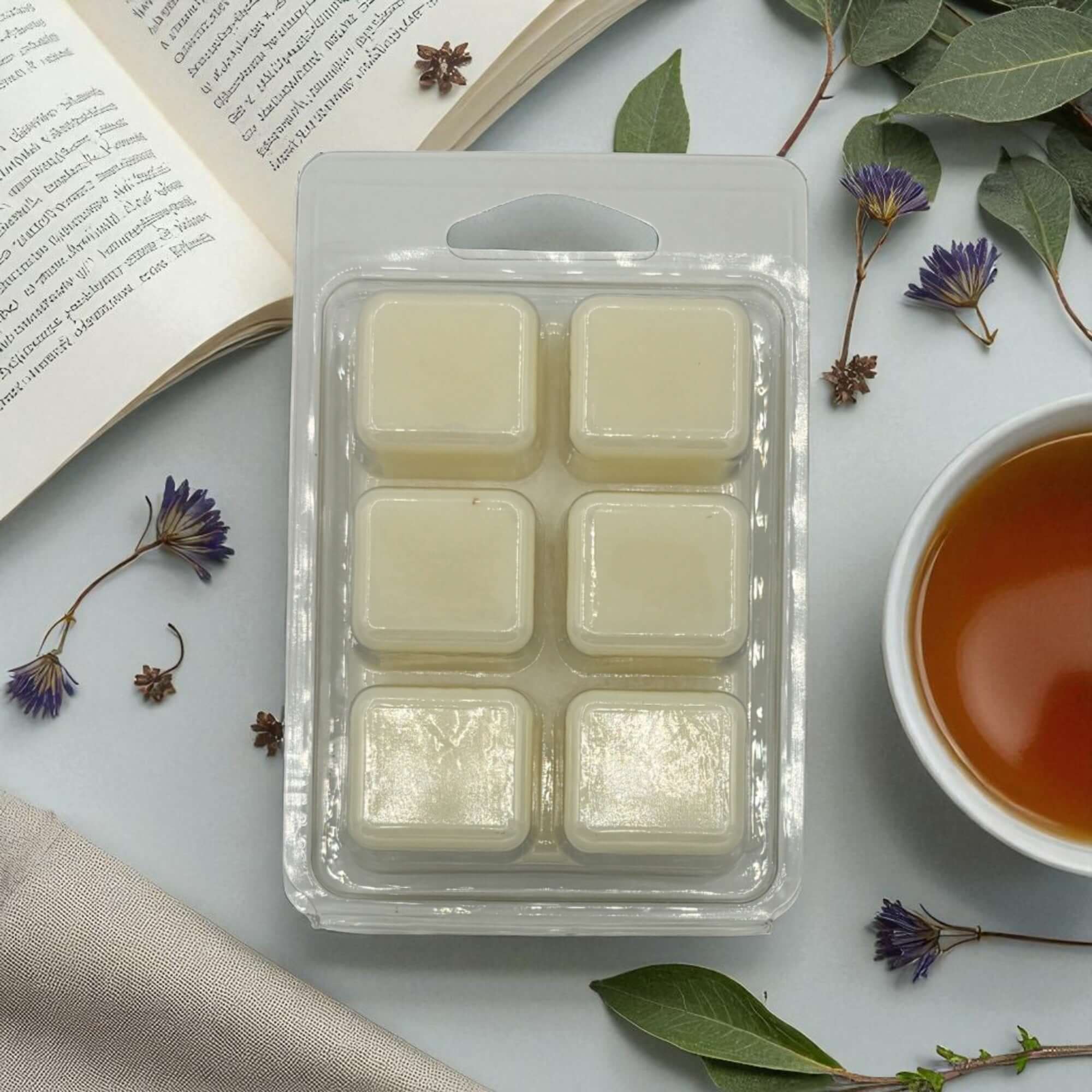 sfeerfoto waxmelt Cederhout - Jasmijn