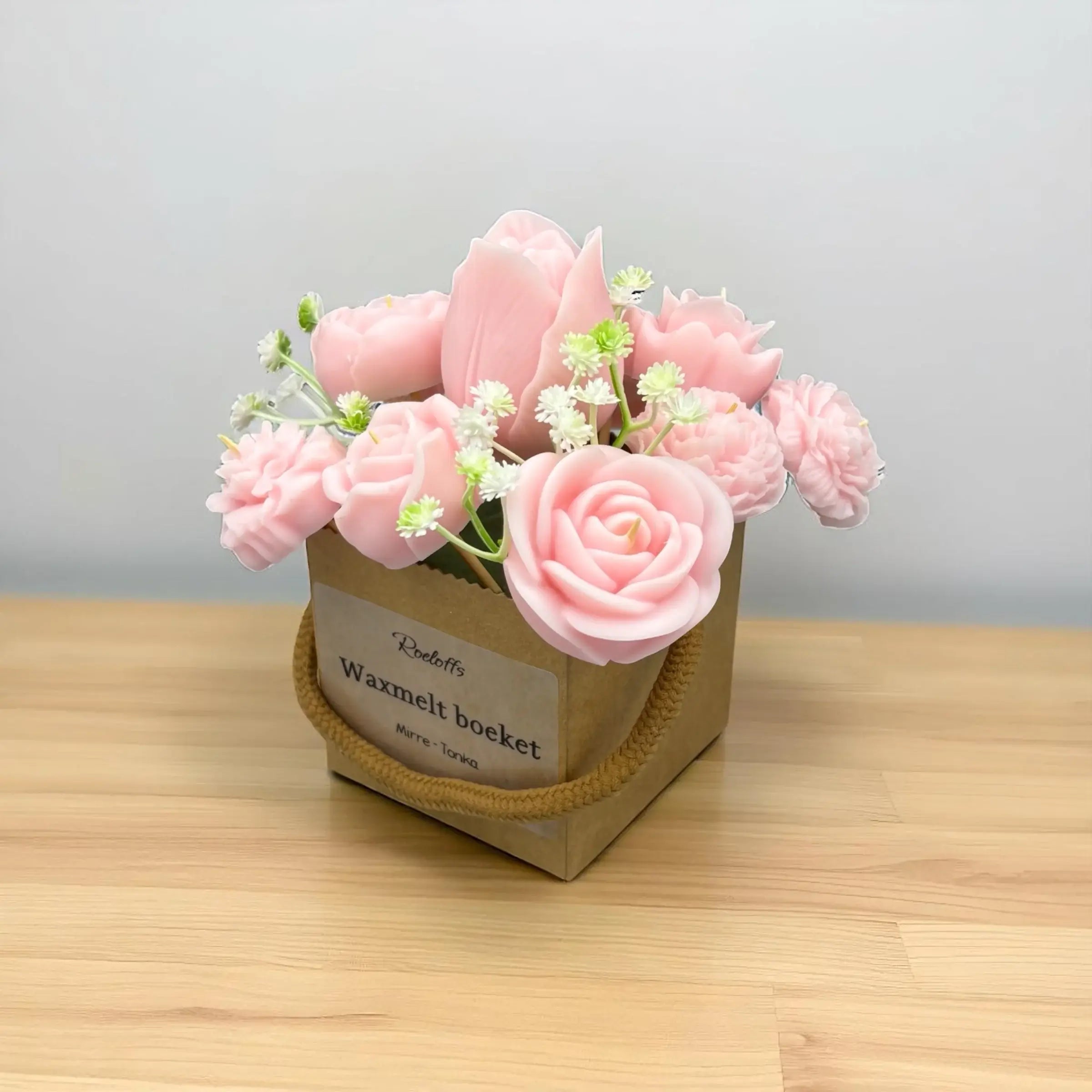 Waxmelt boeket roze - Roeloffs Candles