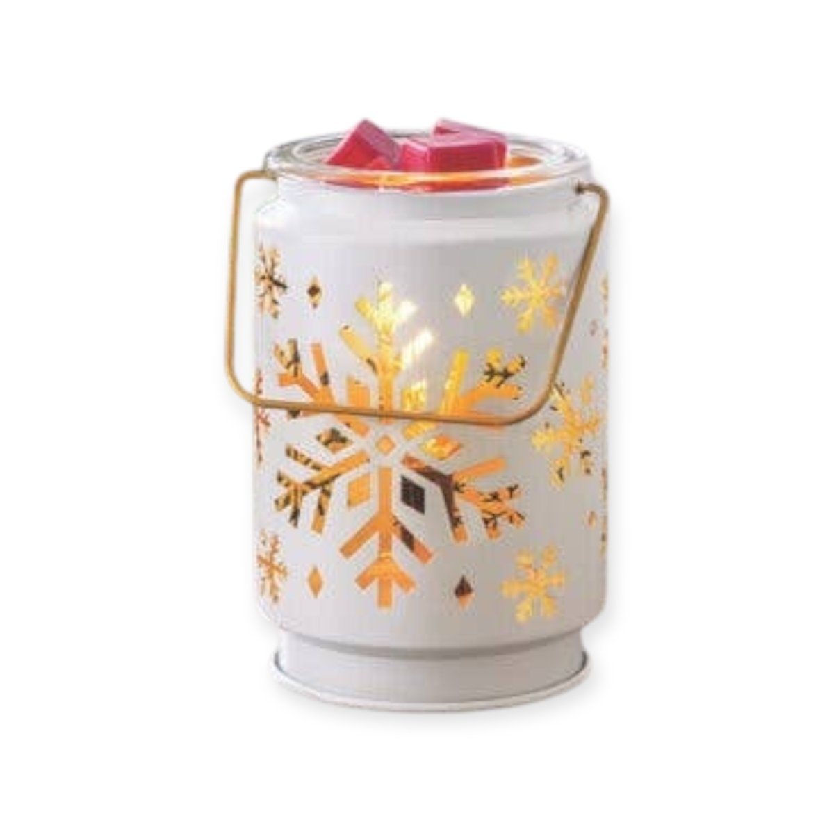 Elektrische waxbrander Snowflake wit