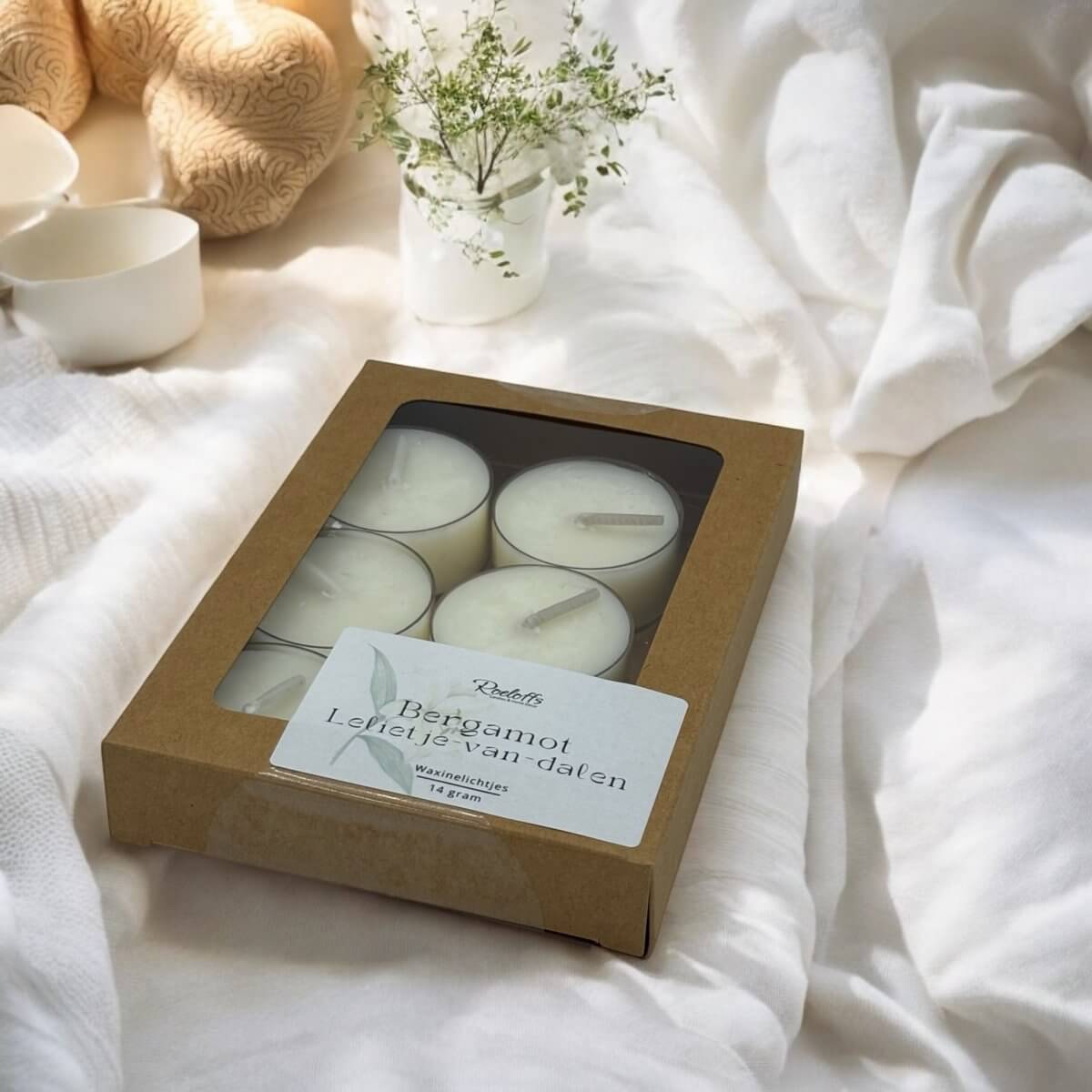 Geur waxinelichtjes Bergamot - Lelietje - van - DalenRoeloffs Candles & Home DecorRCGeu0009