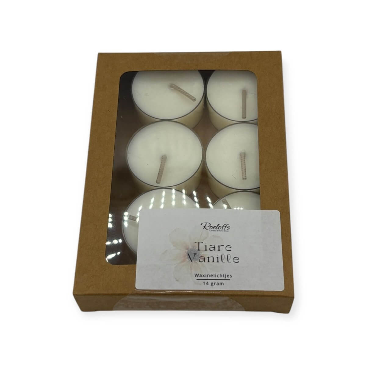 Geur waxinelichtjes Tiare - VanilleRoeloffs Candles & Home DecorRC000105