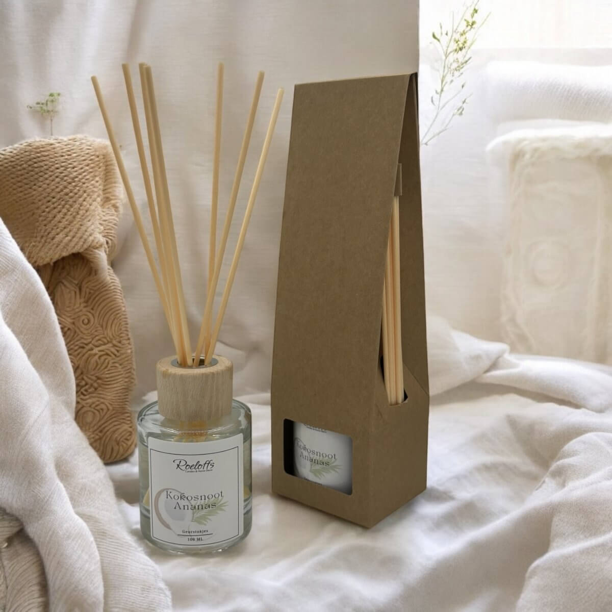 Geurstokjes Kokosnoot - AnanasRoeloffs Candles & Home DecorRCGeugeu00096
