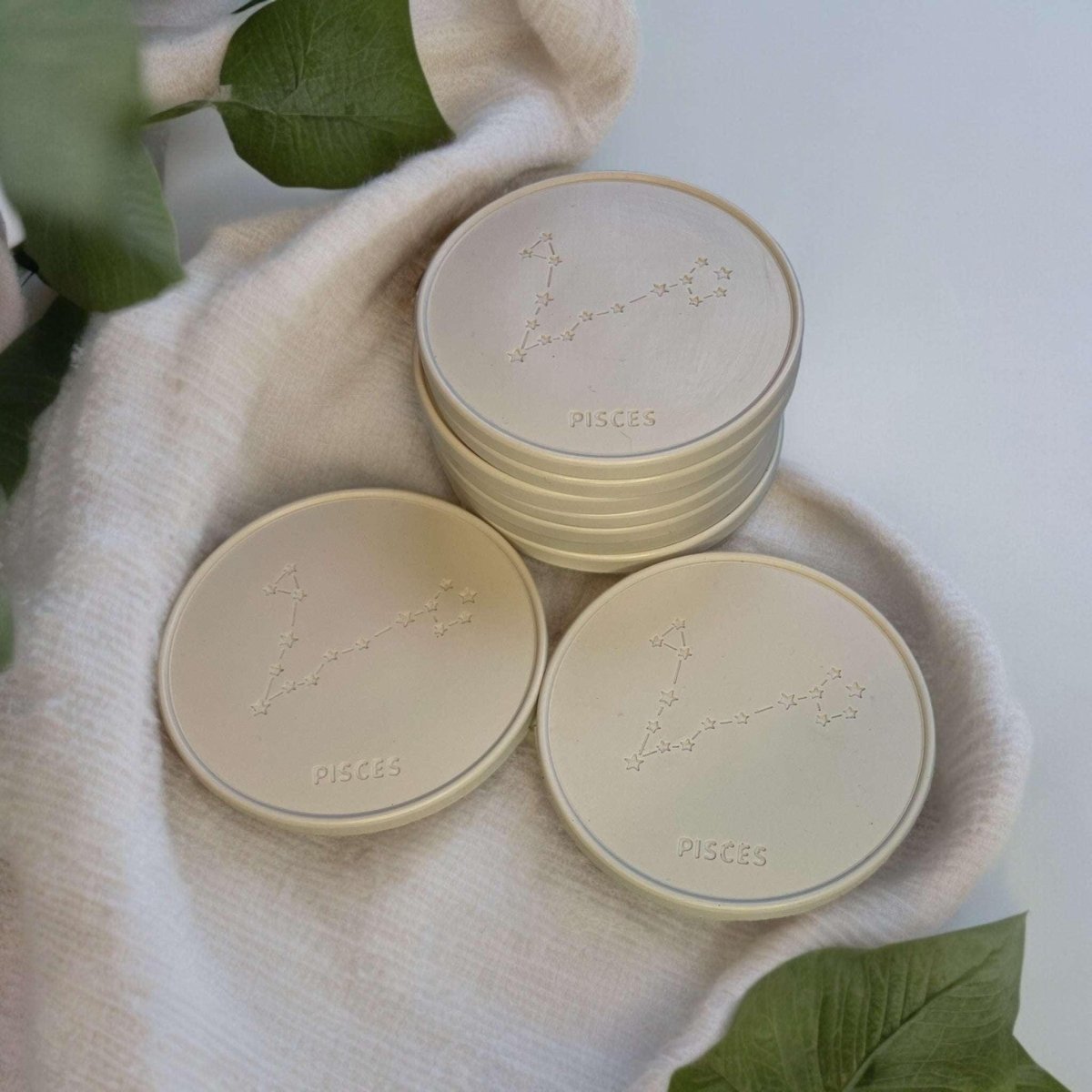 Onderzetters Sterrenbeeld Vissen - Roeloffs Candles & Home Decor