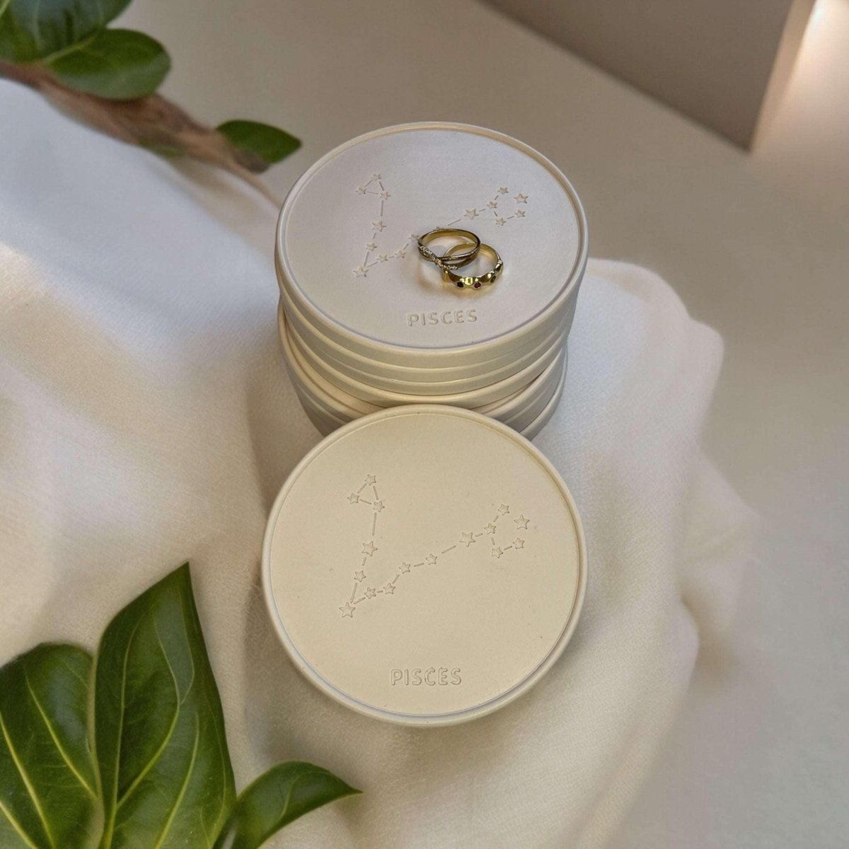 Onderzetters Sterrenbeeld Vissen - Roeloffs Candles & Home Decor