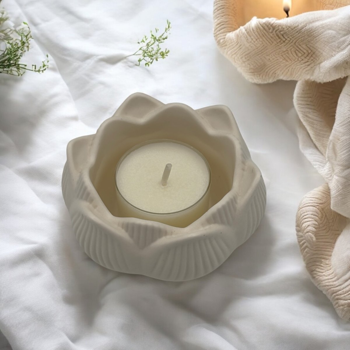 Woondecoratie Waxinelichthouder LotusRoeloffs Candles & Home DecorRCWoowoo00081