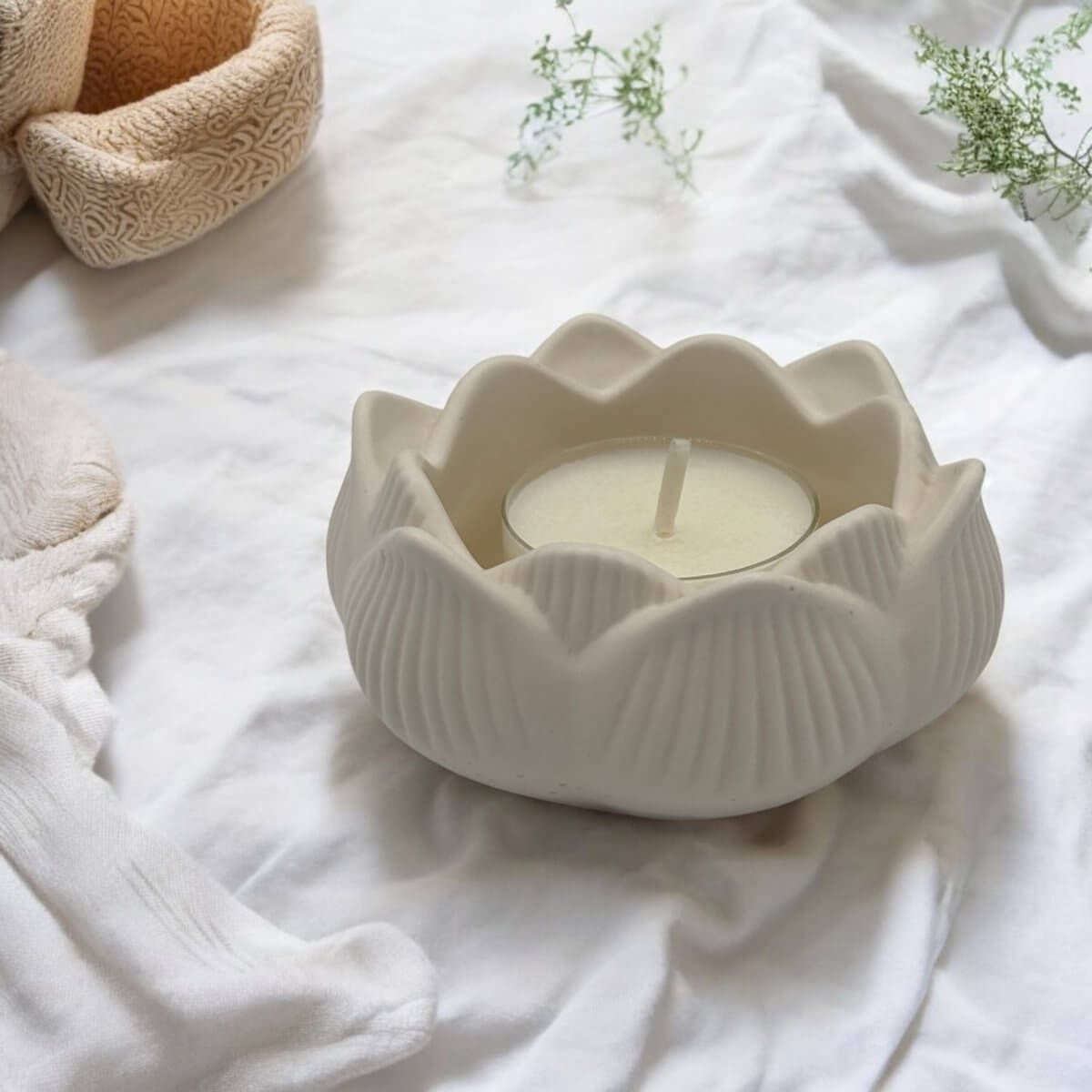 Woondecoratie Waxinelichthouder LotusRoeloffs Candles & Home DecorRCWoowoo00081