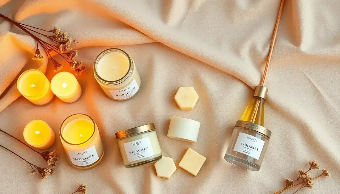 5 Originele cadeaus voor vrouwen: handgemaakte geurkaarsen, waxmelts en geurstokjes in een stijlvolle wellness setting