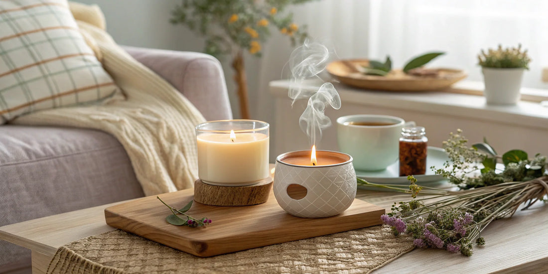 stress verminderen thuis met wellness geuren van Roeloffs Candles”