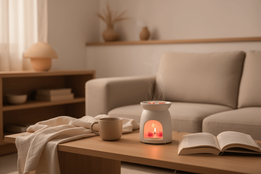 waxmelt snug and hug in geurbrander voor mentaal tot rust komen in de avond