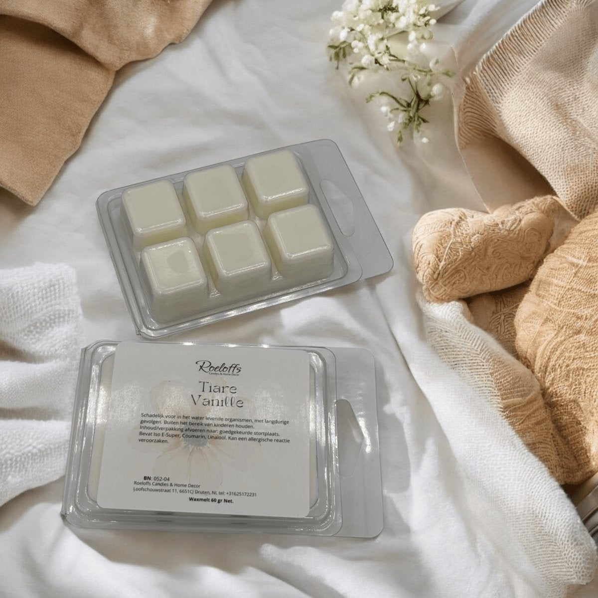 Wax melts Handgemaakt door Roeloffs Candles. Geniet van urenlang geur in huis