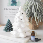 Waxbrander winter sparrenboom sfeerfoto