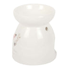 Waxbrander vlinders - witte keramische waxbrander met vlinderdesign voor sfeer en verbinding.