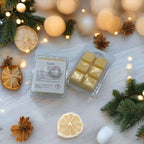 Handgemaakte waxmelt Witte Kerst | Rustgevende geur voor een warme, feestelijke sfeer in huis