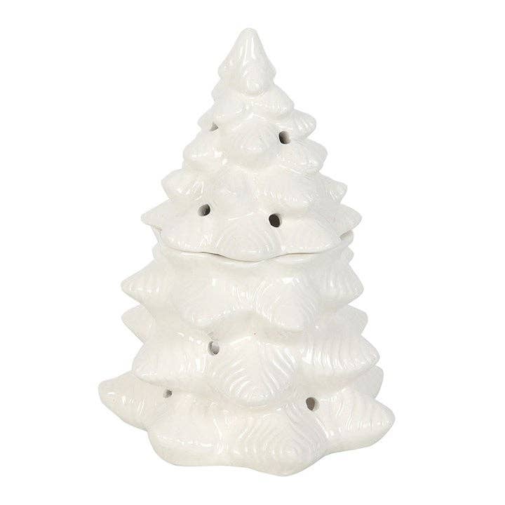 Waxbrander winter sparrenboom