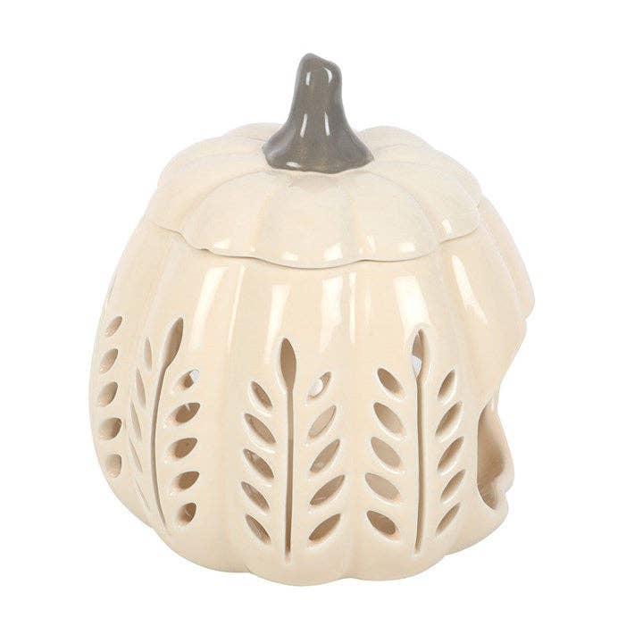 Waxbrander Pompoen Crème zijkant
