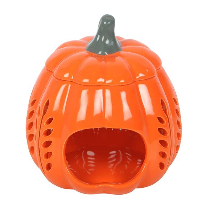 Waxbrander Pompoen Oranje achterkant