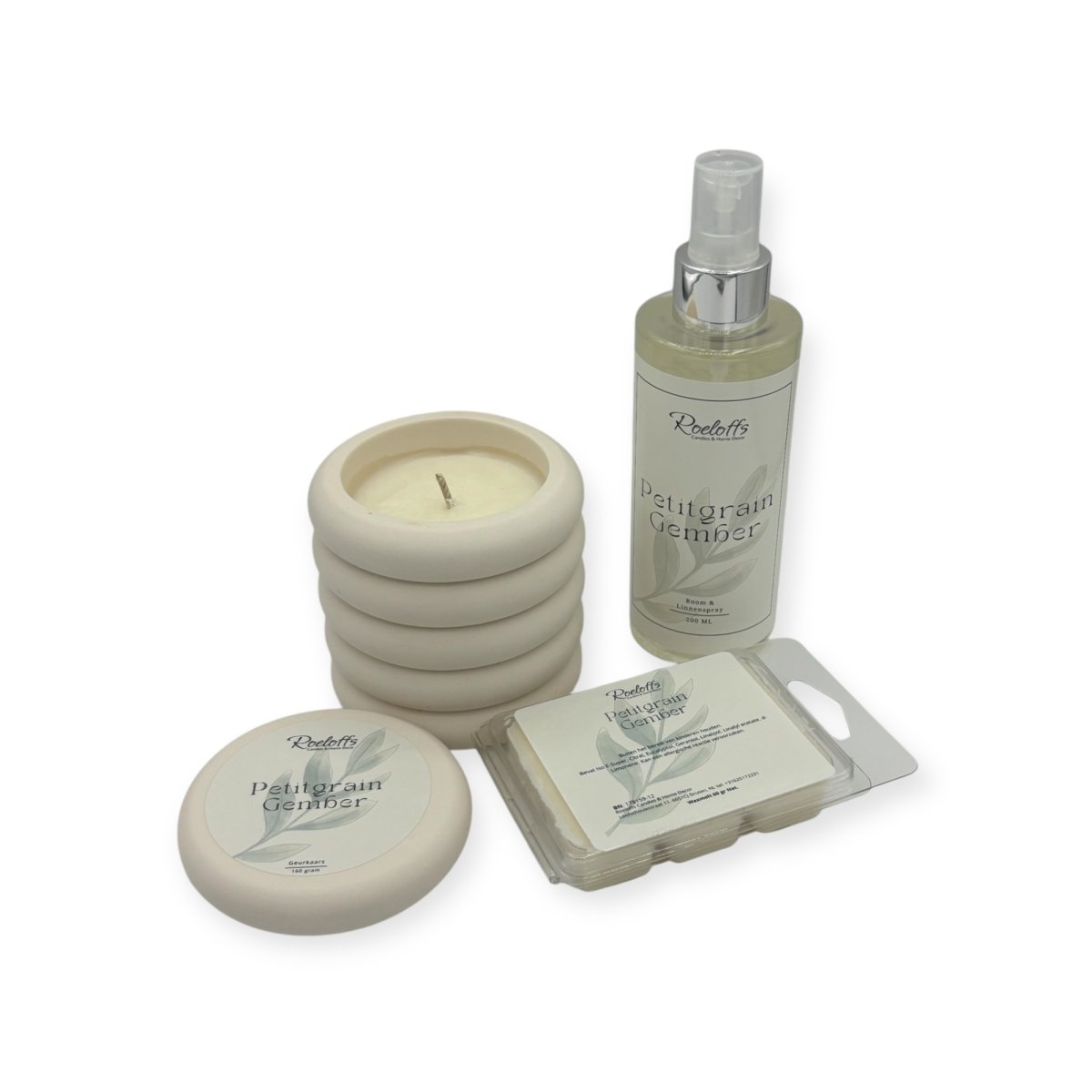 Cadeaupakket Petitgrain - Gember - Roeloffs Candles & Home Decor