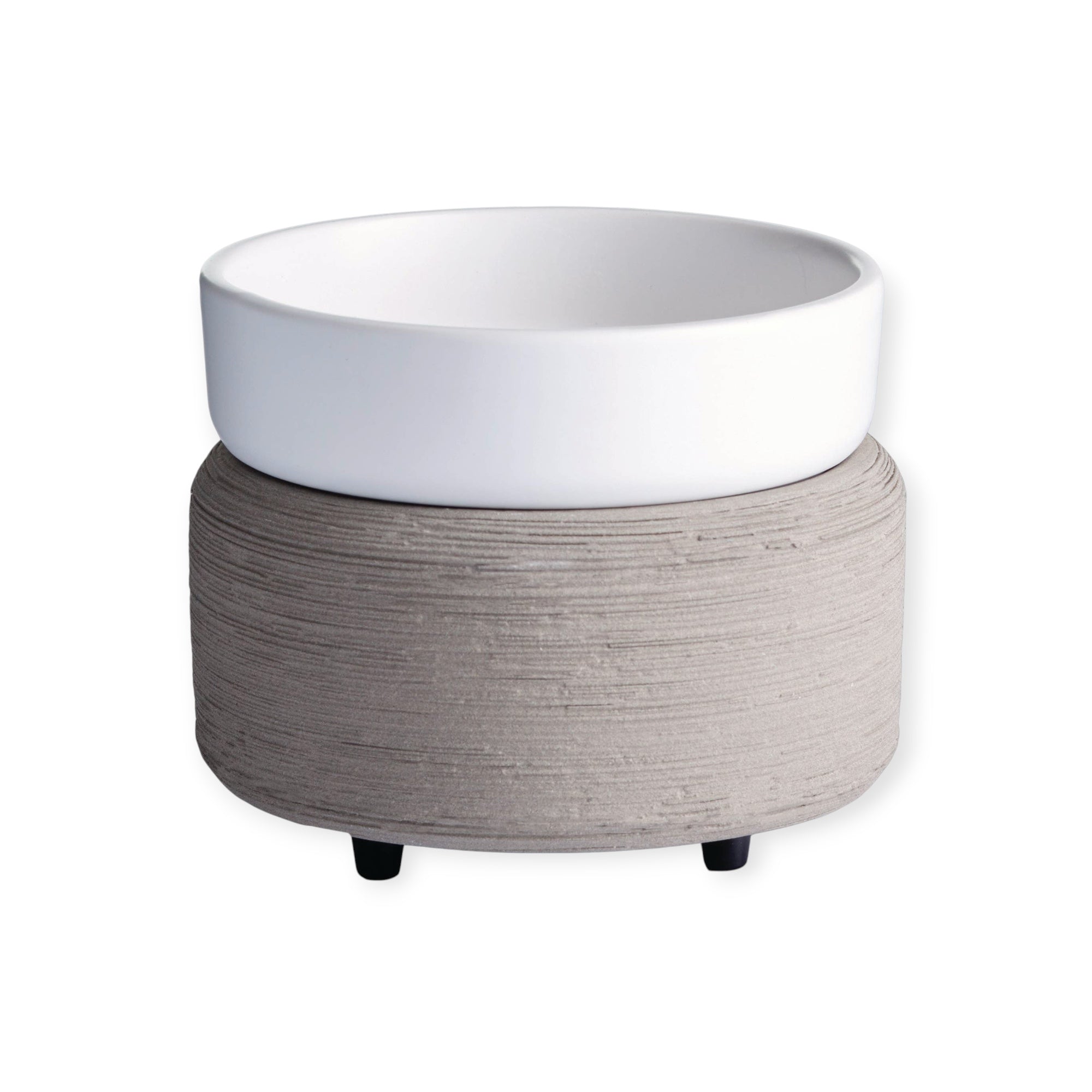 Elektrische waxbrander grijs van Roeloffs Candles | Veilige 2-in-1 geurlamp voor waxmelts en geurkaarsen