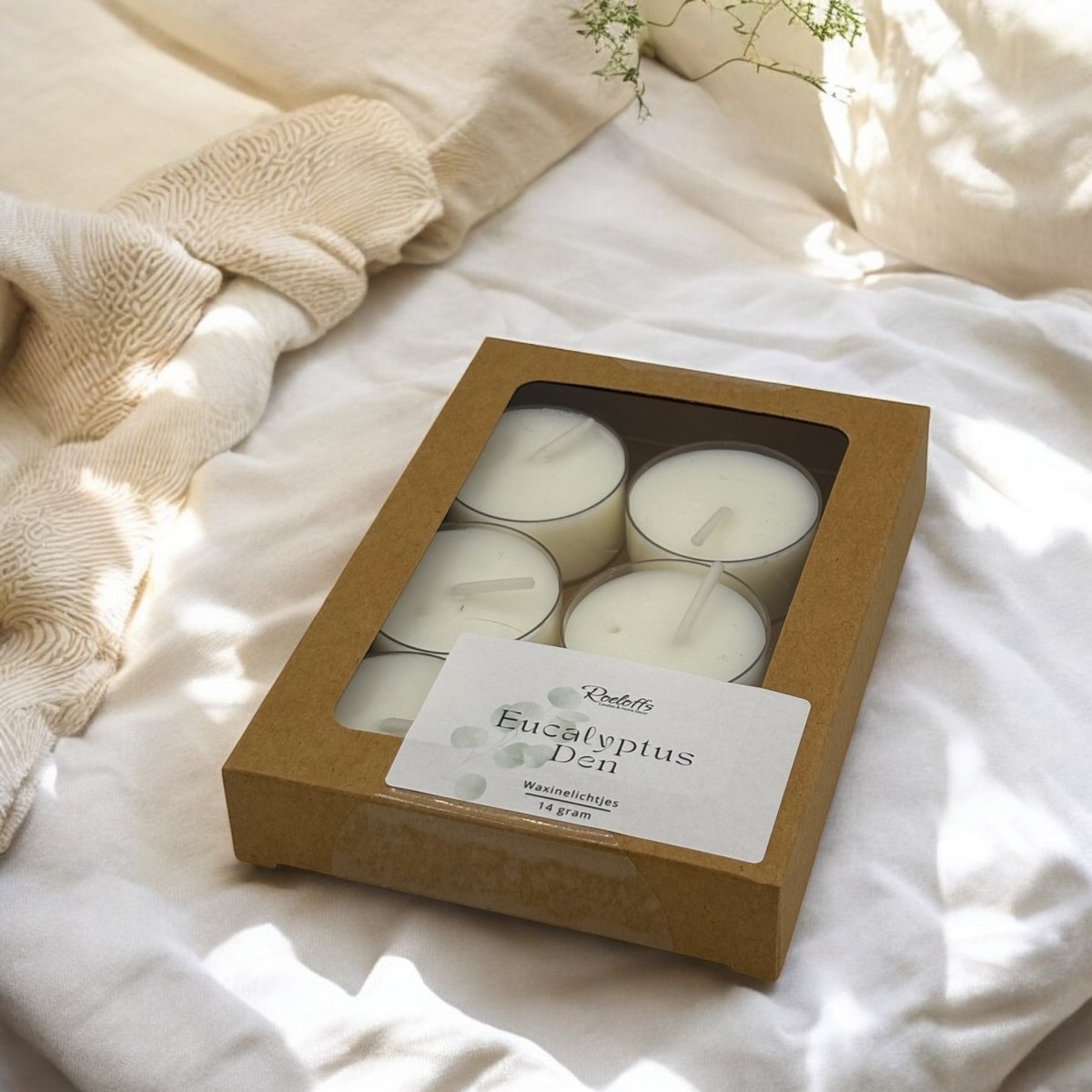 Geur waxinelichtjes Eucalyptus - DenRoeloffs Candles & Home DecorRCGeuwax00011