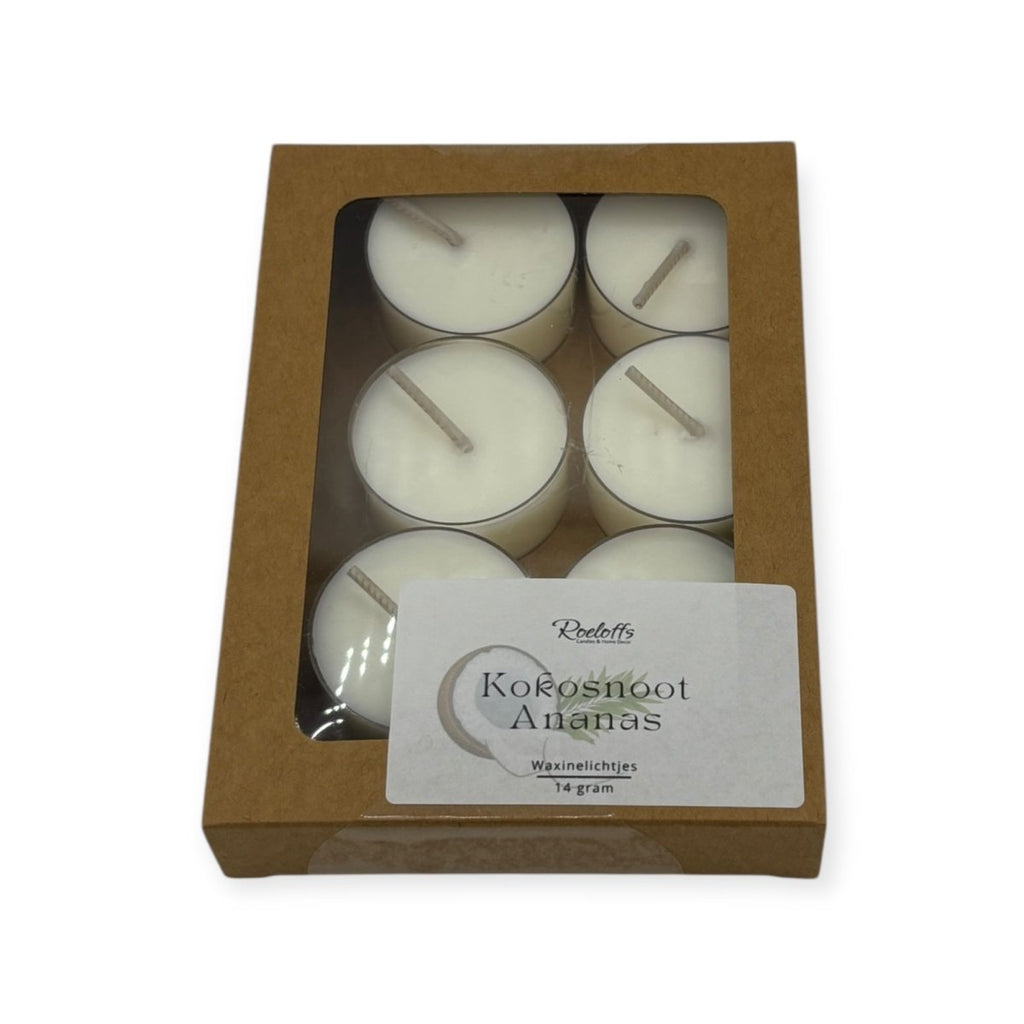 Geur waxinelichtjes Kokosnoot - AnanasRoeloffs Candles & Home DecorRCGeuwax00094