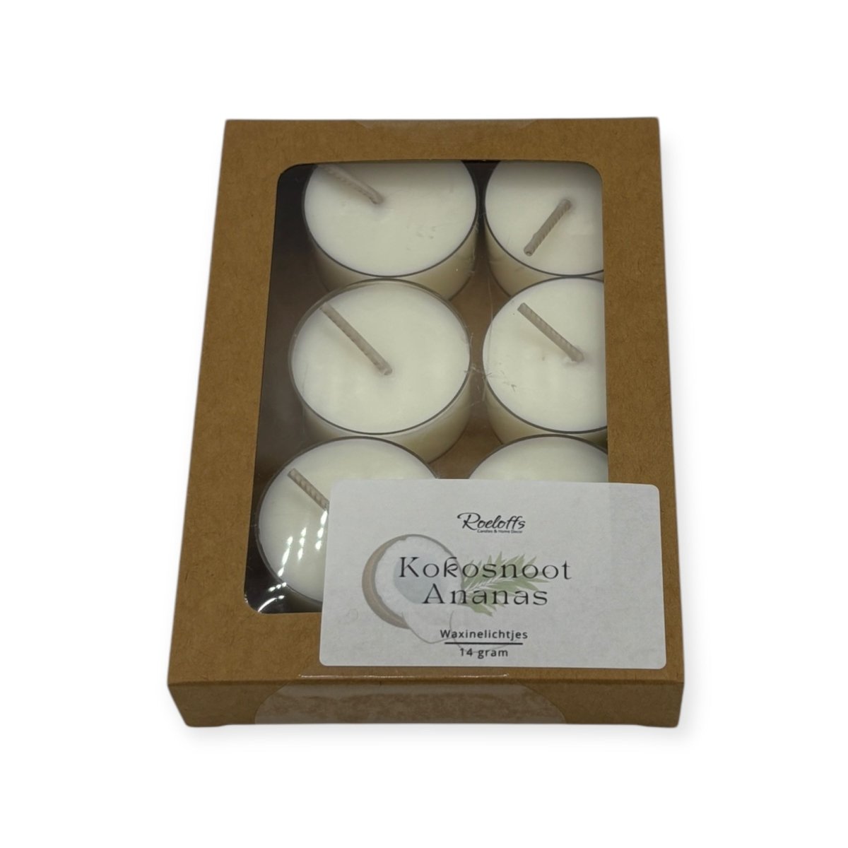 Geur waxinelichtjes Kokosnoot - AnanasRoeloffs Candles & Home DecorRCGeuwax00094