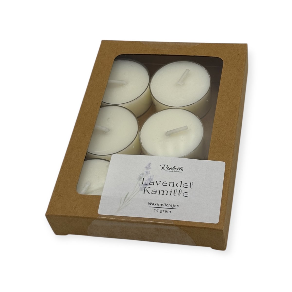 Geur waxinelichtjes Lavendel - Kamille - Geniet van de rustgevende kracht van Lavendel en Kamille waxinelichtjes met geur. Breng rust en ontspanning in huis dankzij aromatherapie Roeloffs Candles & Home Decor 