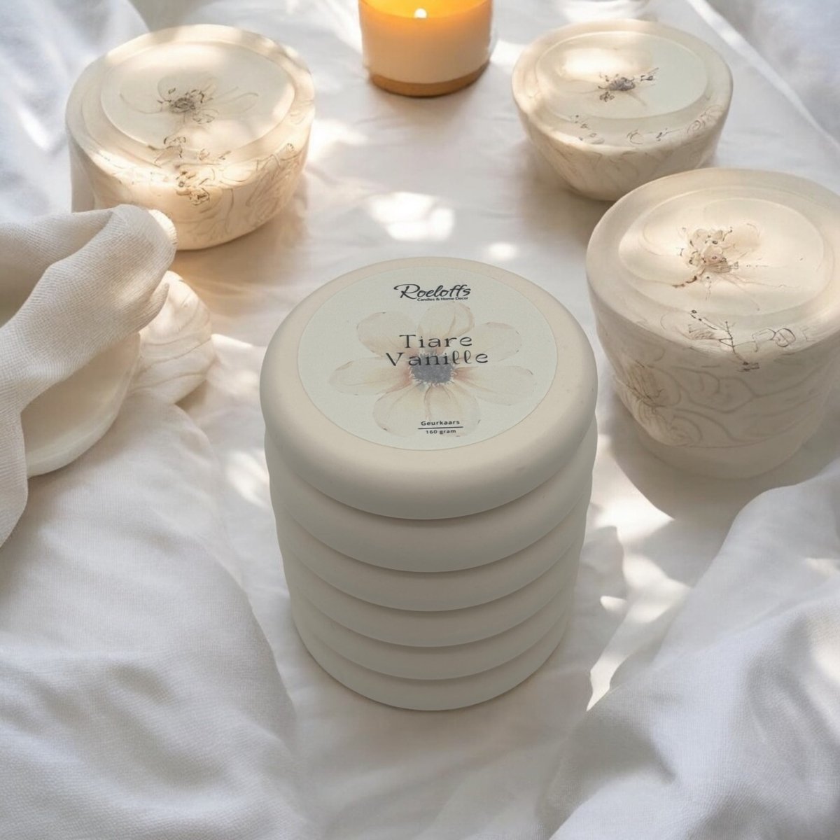 Geurkaars Tiare - VanilleRoeloffs Candles & Home DecorRC000106