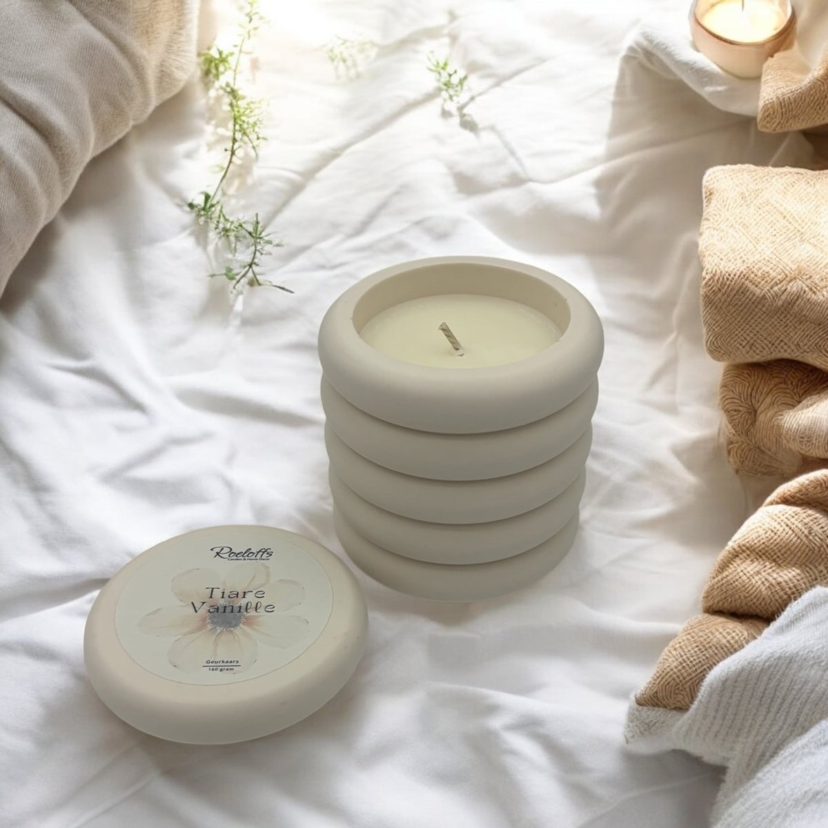 Geurkaars Tiare - VanilleRoeloffs Candles & Home DecorRC000106