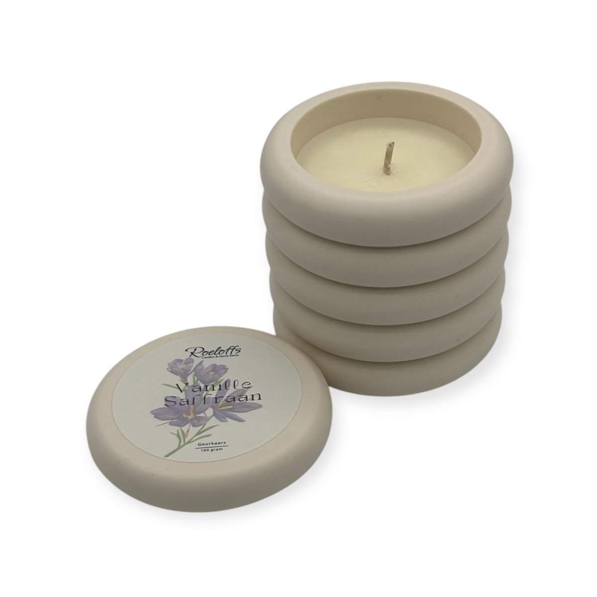 Geurkaars Vanille - SaffraanRoeloffs Candles & Home DecorRCGeuGeu00028