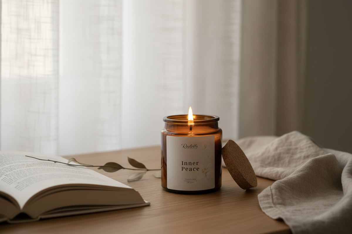 Inner Peace – Lit Candle Reading Scene