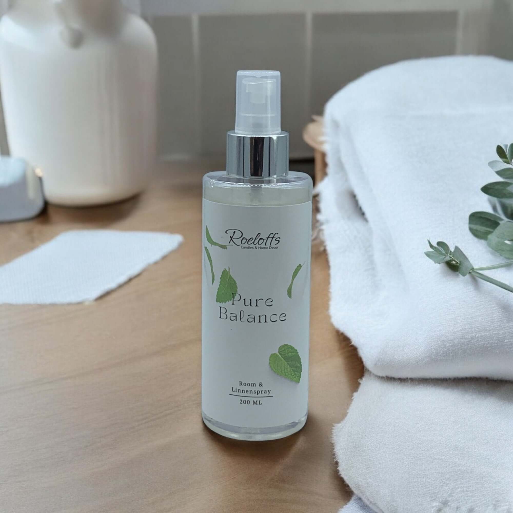 roomspray pure balance roeloffs candles