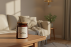 Soft Landing kaars in een warme woonkamer