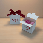 Valentine's wax melts with minimalist background