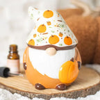 Waxbrander gnome met pompoen