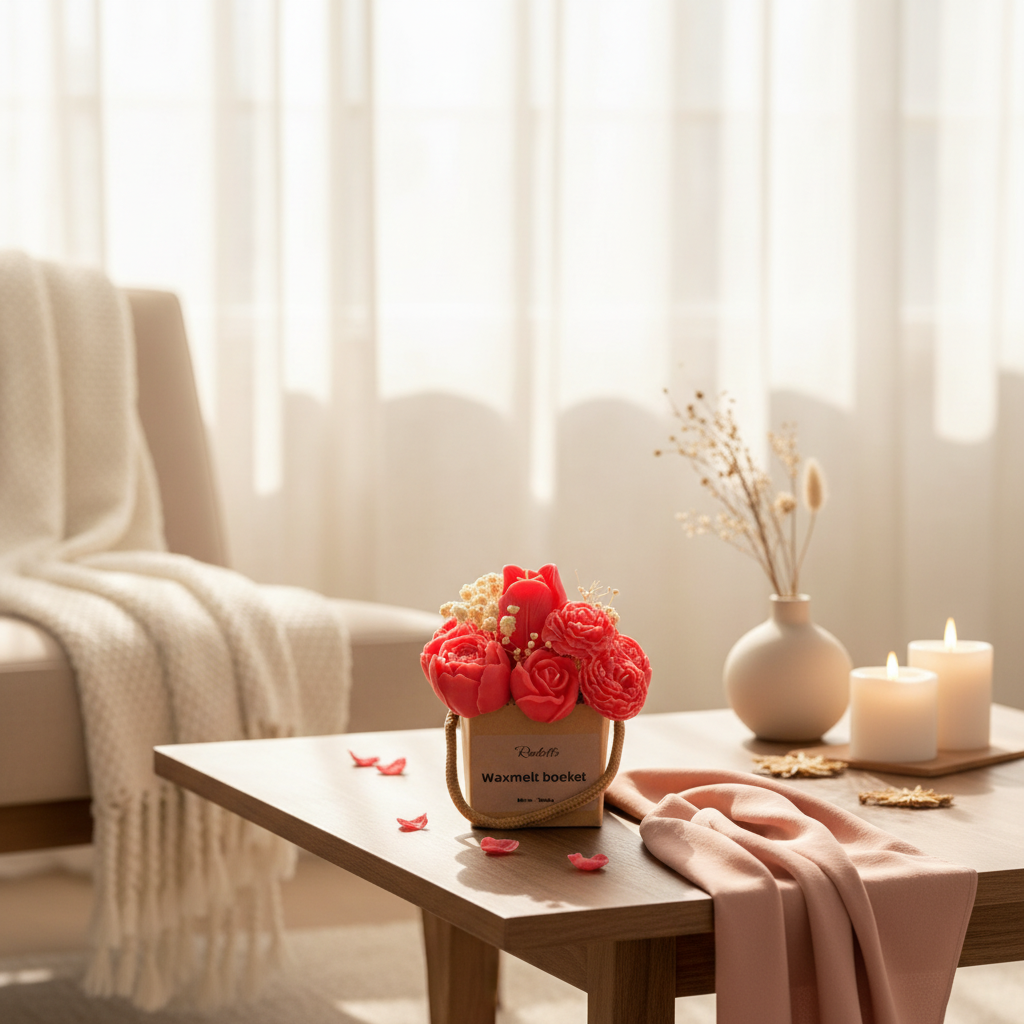 Waxmelt Boeket rood sfeerbeeld