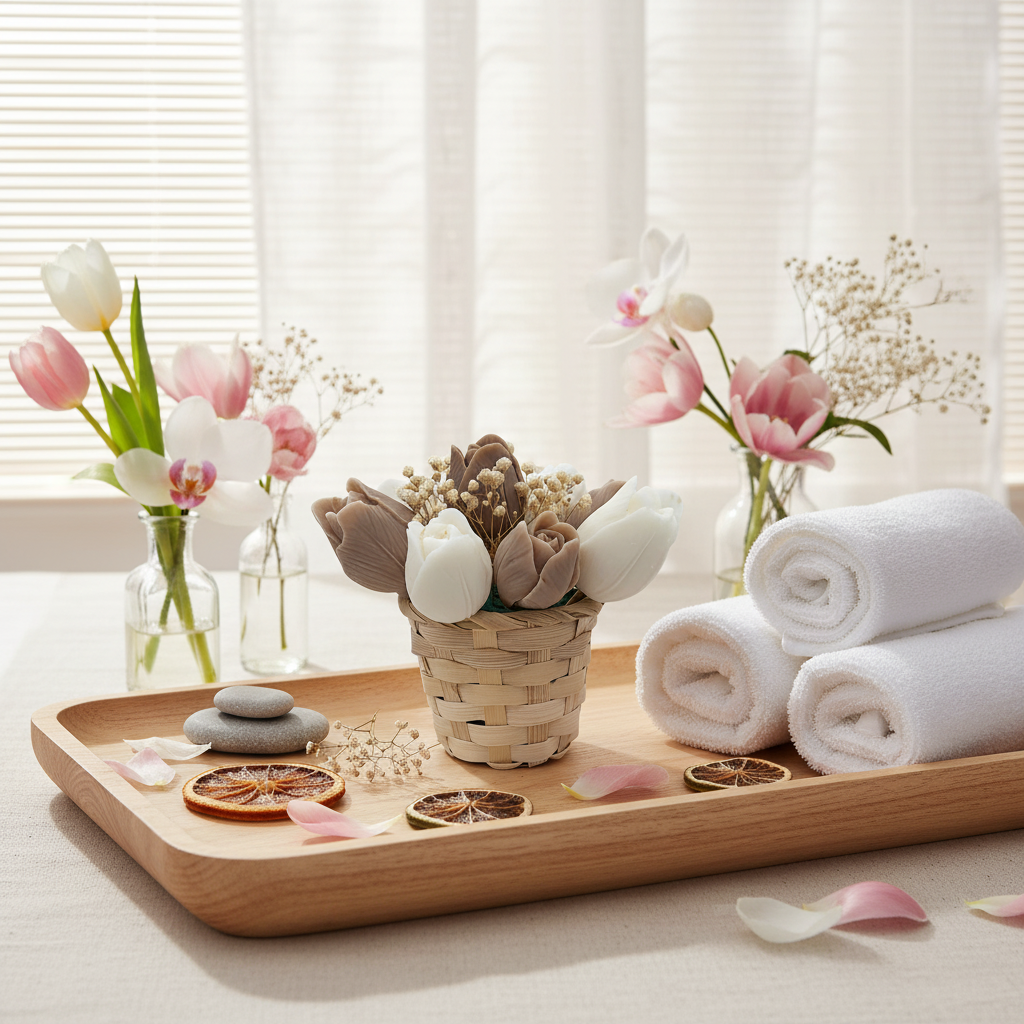Waxmelt Tulpen wellness sfeerbeeld