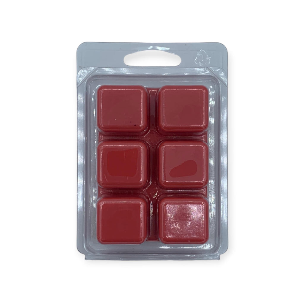 Waxmelt Christmas Night in a pack of six red wax cubes for festive ambiance and scent.