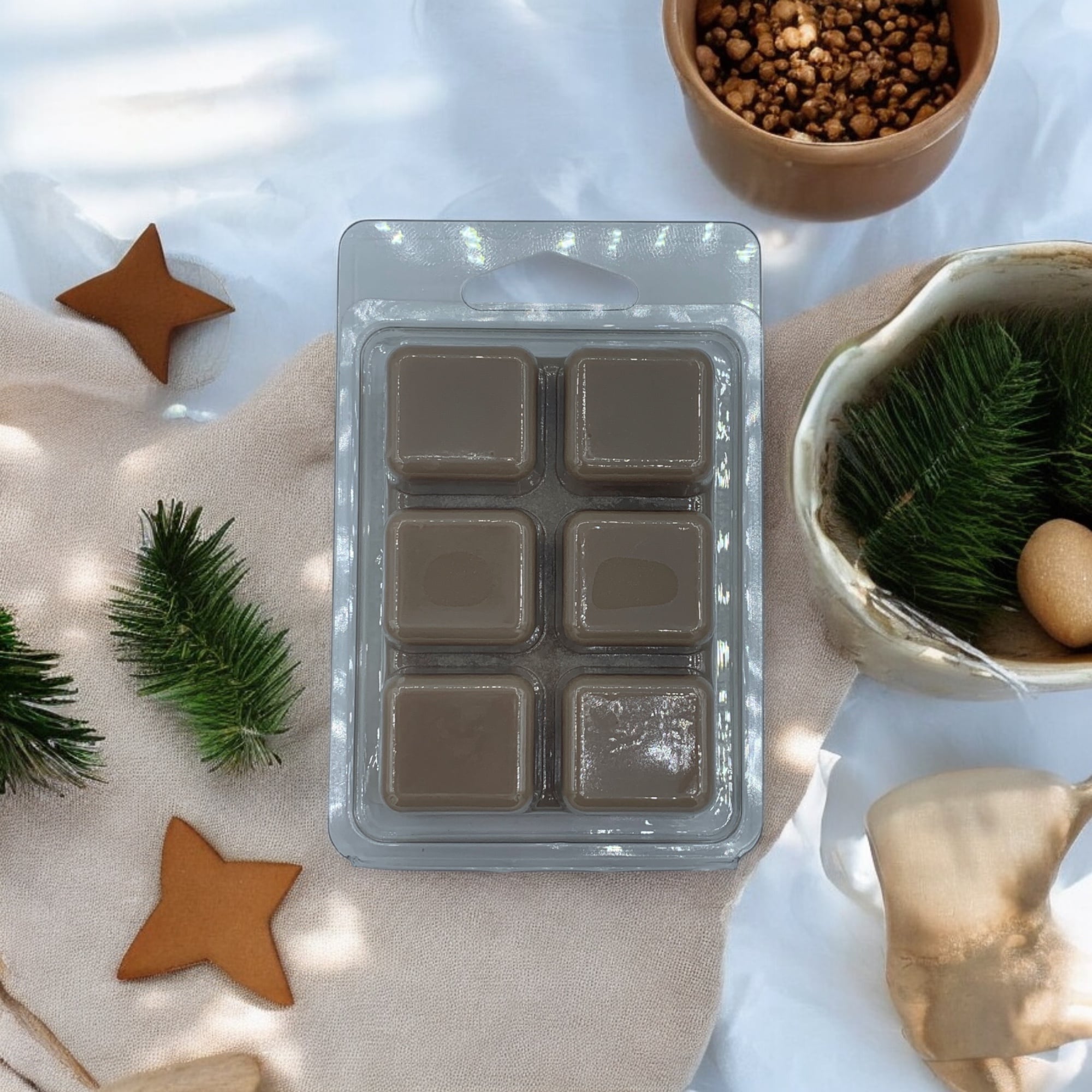 Handgemaakte waxmelt Gingerbread van Roeloffs Candles – kerstgeur vol huiselijke warmte