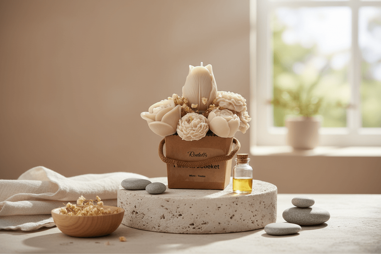 Wellness sfeer met Waxmelt Boeket